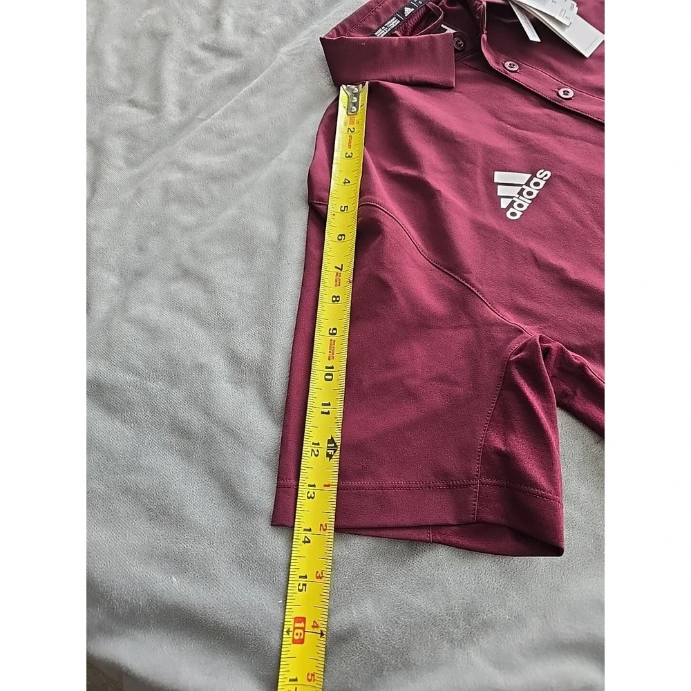 Adidas Men's M‎ STM Polo. Maroon New W/tags. Size S Golf Golfing